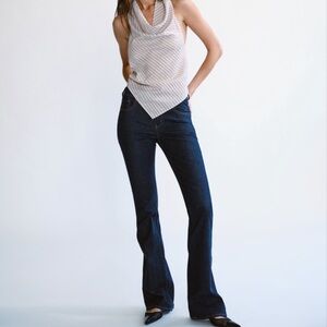 Abercrombie & Fitch Dark Indigo Flare Jeans